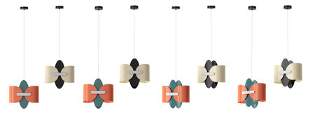 3d render Modern chandelier. isolated on backgroundの写真素材