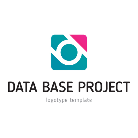 Data base project logotypeのイラスト素材