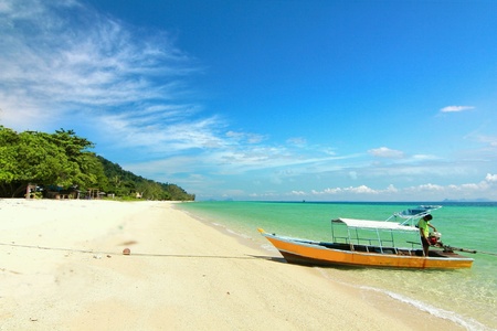 Paradise island in trang,thailandの素材