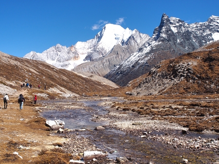 Trekking at Yading Nature Reserve in Daocheng County ,China