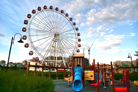 Ulaanbaatar  Mongolia  july 3 ,2016 : National Amusement Park  in  Ulaanbaatar , Mongoliaのeditorial素材