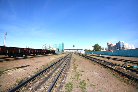 Ulaanbaatar mongolia  july, 3  2016 :   Ulaanbaatar train station is the main railway station of the capital of Mongoliaのeditorial素材