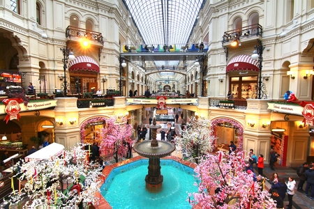 Moscow russia - March 19 ,2017 : GUM, the State Department Store, is a famous shop on Red Squareのeditorial素材
