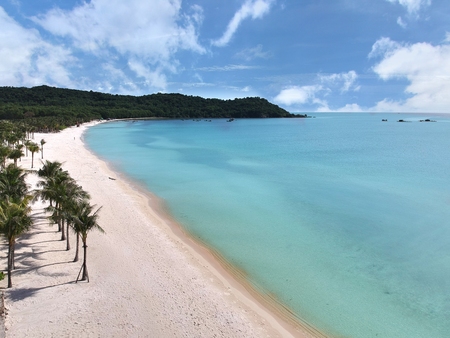 The bird eye view of phu quoc island , vietnamの写真素材