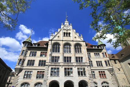 The Old church in Zurich is the capital of Switzerlandの写真素材