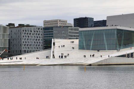 Oslo, norway  May 21  ,2019  The Oslo Opera House is a national opera theatre in Norwayのeditorial素材