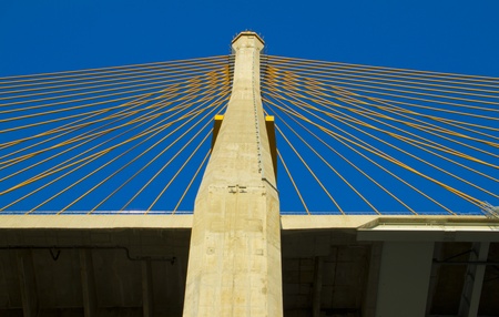 Under High Way Road Sling Netの写真素材
