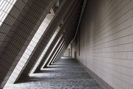 Lighting and shadow modern architectureの写真素材