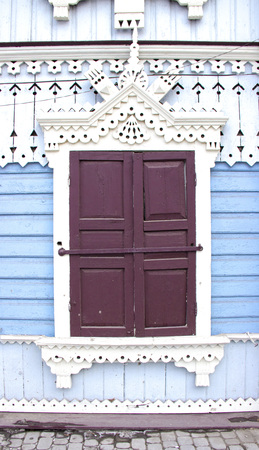 Vintage wooden window.の写真素材