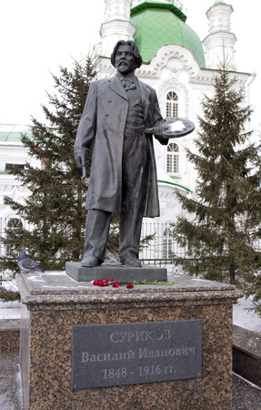 Sculpture by Russian artist Surikov.のeditorial素材