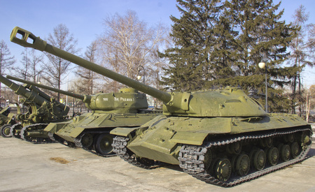 The Victory Park. Samples of military equipment of the great Patriotic war.のeditorial素材