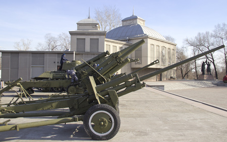 The Victory Park. Samples of military equipment of the great Patriotic war.のeditorial素材