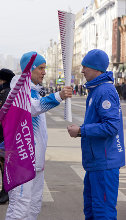 Torch relay of the winter Universiade 2019.のeditorial素材