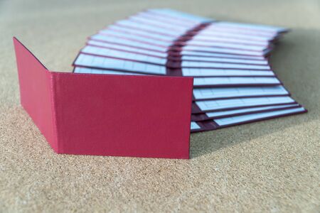 dentity card labor safety. the certificate is issued to an employee who has been trained in industrial safety.の写真素材