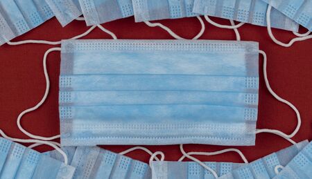 antiviral medical mask for protection against coronavirus. Surgical protective mask. Medical...