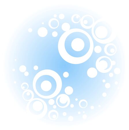 White abstract pattern isolated on a blue background.のイラスト素材