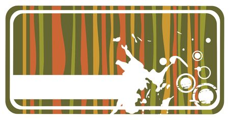 White abstract grunge pattern  on a green striped background.のイラスト素材