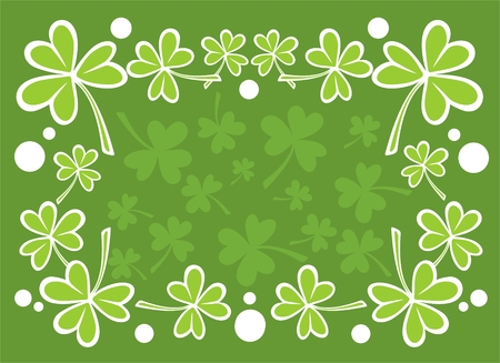 Stylized clover pattern  for St. Patrick's Day.のイラスト素材