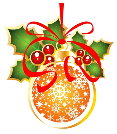 Christmas ball isolated on a white background.のイラスト素材
