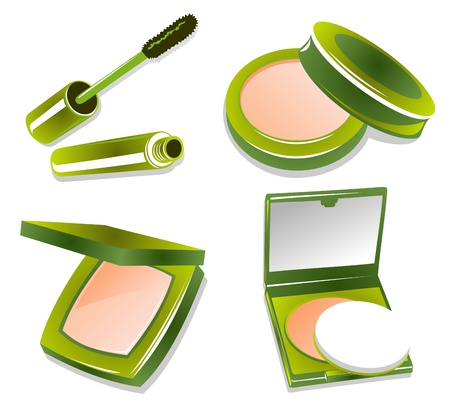 Cosmetic set isolated on a white background のイラスト素材