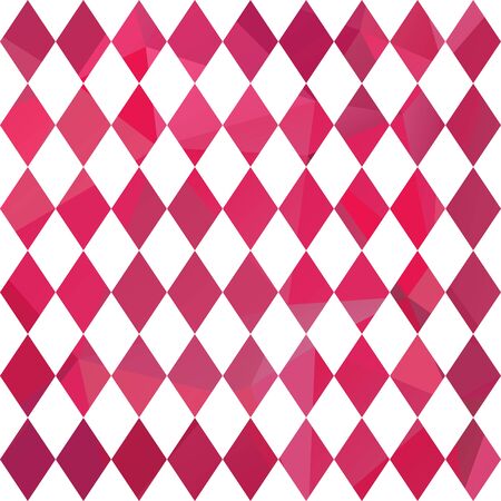 Polygonal abstract background with bright pink diamonds.のイラスト素材