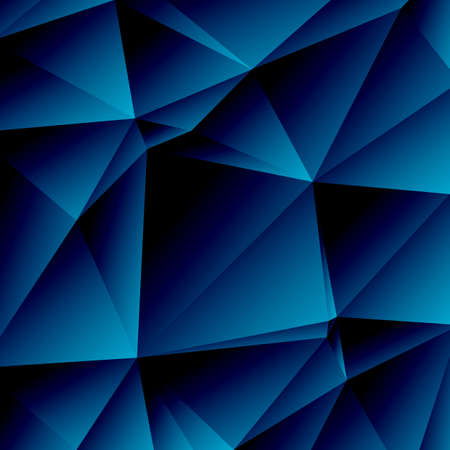 Polygonal abstract background with dark blue triangles.
