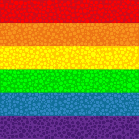 Stylized rainbow bright striped gay flag.のイラスト素材