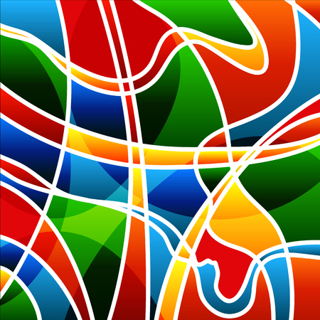 Abstract bright background with crossing strips.のイラスト素材