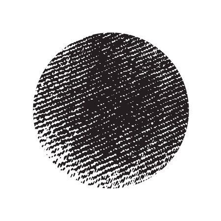 Jeans texture round frame isolated on white background. Design element for flyers or banners. Black fabric pattern.のイラスト素材