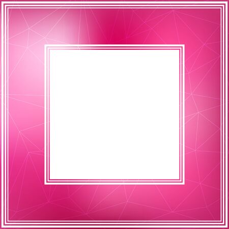 Frame with abstract colorful mesh background. Border for photo or images.のイラスト素材