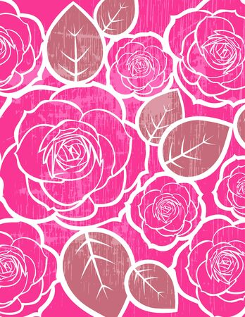 Seamless floral pattern vectorのイラスト素材