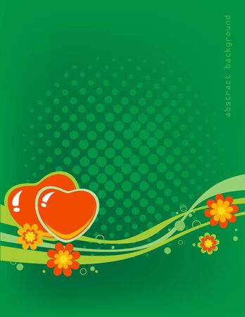 Minimalistic cover design template with heart designのイラスト素材