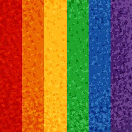 Rainbow flag. Gay pride symbol. LGBT community symbol.のイラスト素材