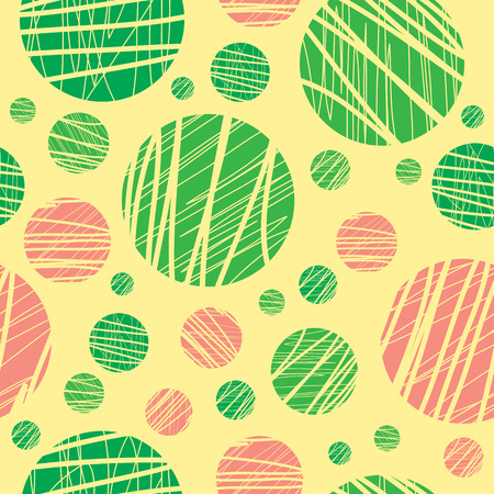 Abstract seamless pattern with grunge circles. Design element for wrapping paper, wallpaper and fabric.のイラスト素材