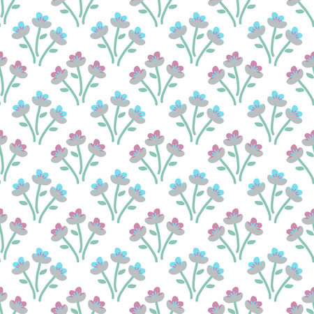 Spring flowers. Seamless pattern. Design element for fabric, gift wrap or wallpaper.のイラスト素材