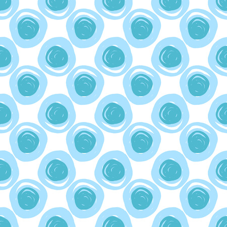 Abstract blue seamless pattern. Vector illustration. Design element for wallpaper, fabric or wrapping paper.のイラスト素材