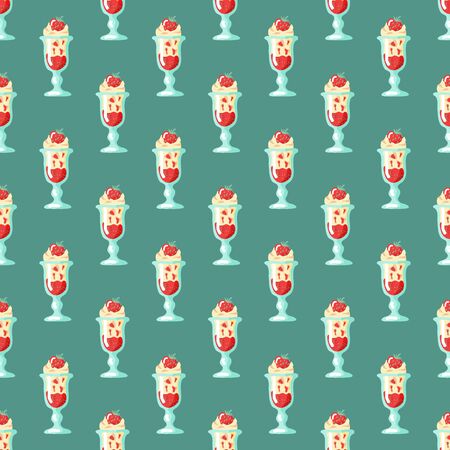 Valentines Day vector illustration. Seamless pattern with sunday. Sign of love and romantic. Flat design element for fabric, wallpaper, wrapping paper.のイラスト素材