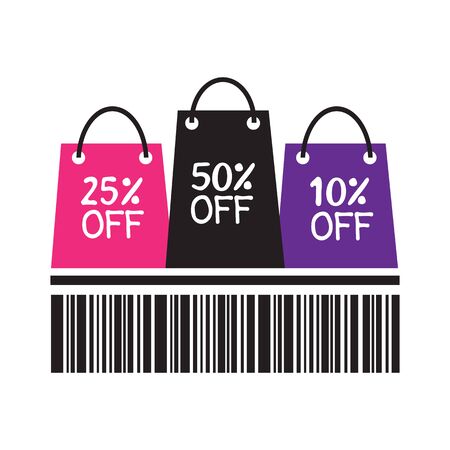 Template for Black Friday or Cyber Monday sale. Design element for poster, card, leaflet, price tag or banner. Vector illustration.のイラスト素材