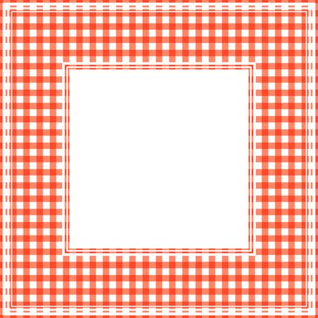 Border with checkered abstract pattern. Template for photo frame or home decor.のイラスト素材