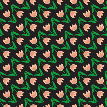 Summer floral seamless pattern. Vector illustration. Design element for fabric, wallpaper, banner, wrapping paper.のイラスト素材