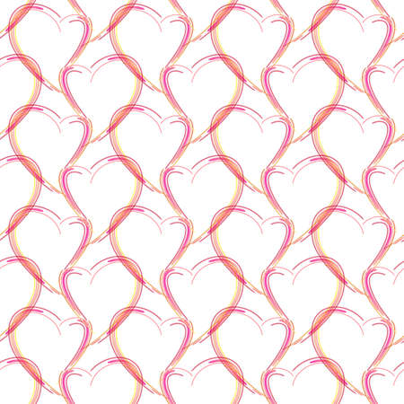 Seamless pattern with Valentines hearts. Vector illustration. Design element for fabric, wallpaper, wrapping paper, banner.のイラスト素材