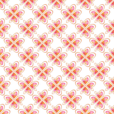 Seamless pattern with Valentines hearts. Vector illustration. Design element for fabric, wallpaper, wrapping paper, banner.のイラスト素材