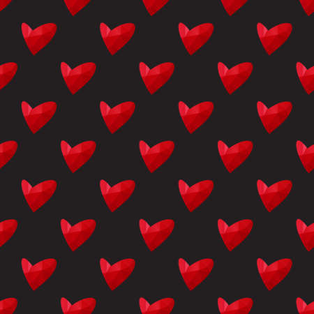 Seamless pattern with Valentines hearts. Vector illustration. Design element for fabric, wallpaper, wrapping paper, banner.のイラスト素材