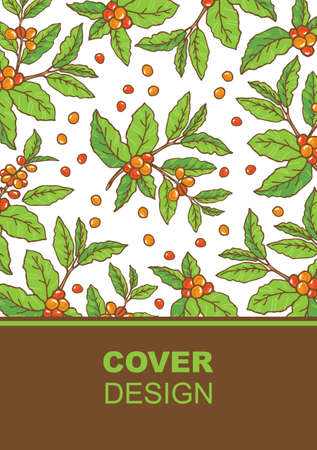 Coffee notebook or book cover design. vector illustration.のイラスト素材