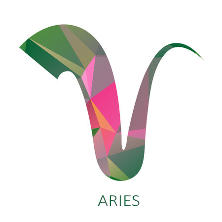 Zodiac sign Aries isolated on white background. Zodiac constellation. Flat design element for horoscope and astrological forecast. vector illustration.のイラスト素材
