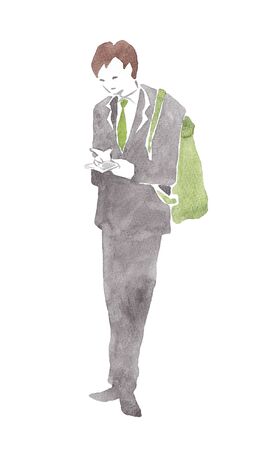 A man in a suitの写真素材