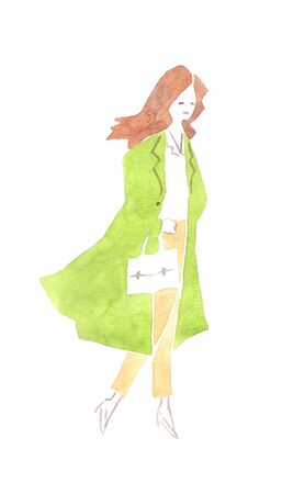 A woman walkingの写真素材