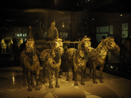 Xian terracotta warriors and horses Museumのeditorial素材