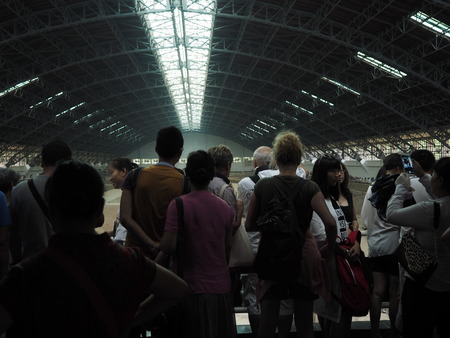 Xian terracotta warriors and horses Museum visitorsのeditorial素材