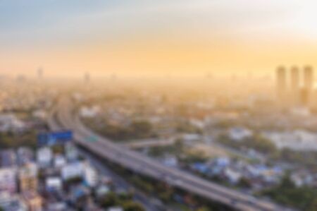 Blurred abstract city background.の写真素材